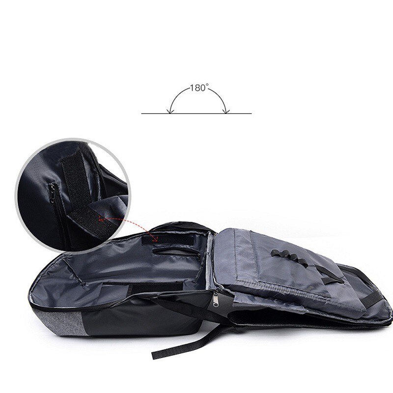 Men's USB rechargeable password lock anti-theft backpack busines computer backpack Teenager Students Travel School Bag