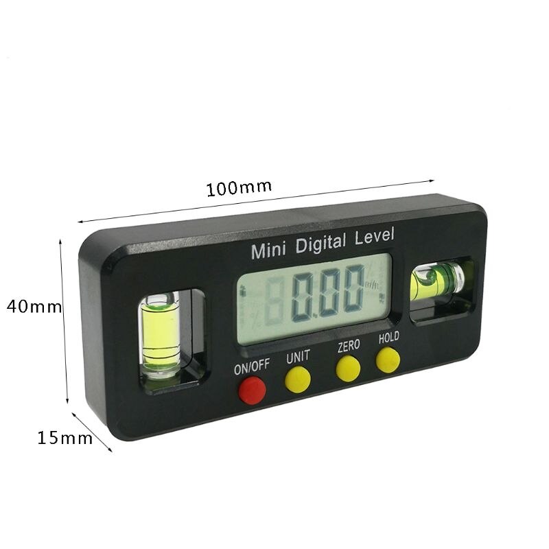Mini Digital Protractor Angle Finder Inclinometer Electronic Level with Magnetic: White