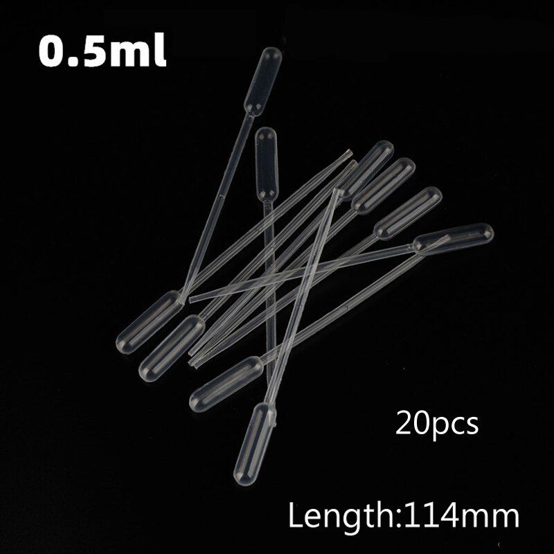Plastic Transferpipetten Dropper Modellen Hobby Schilderen Gereedschap Accessoire Met Andere Producten: 0.5ml 20pcs