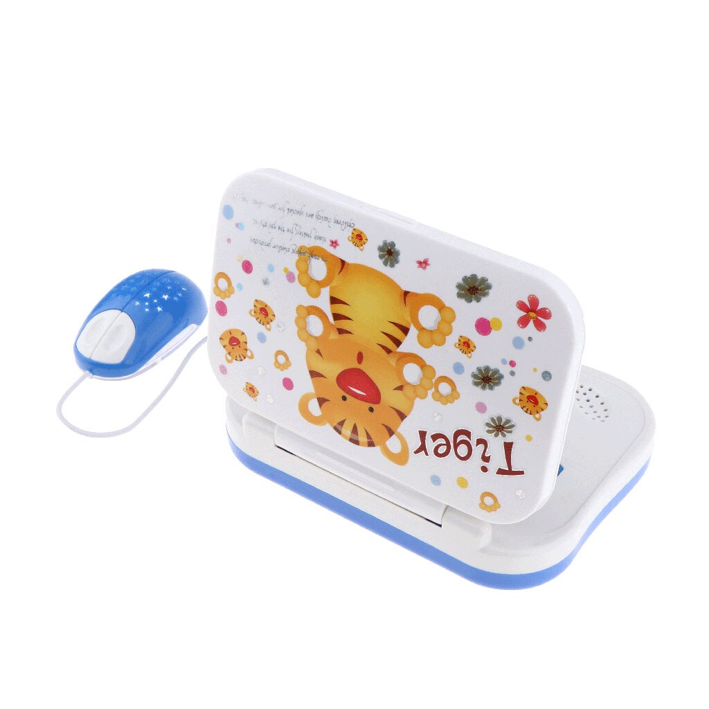 Cartoon Folding Chinese and English Bilingual Education Learning Machine Kids Laptop Toys Baby Electronic Toy For Children