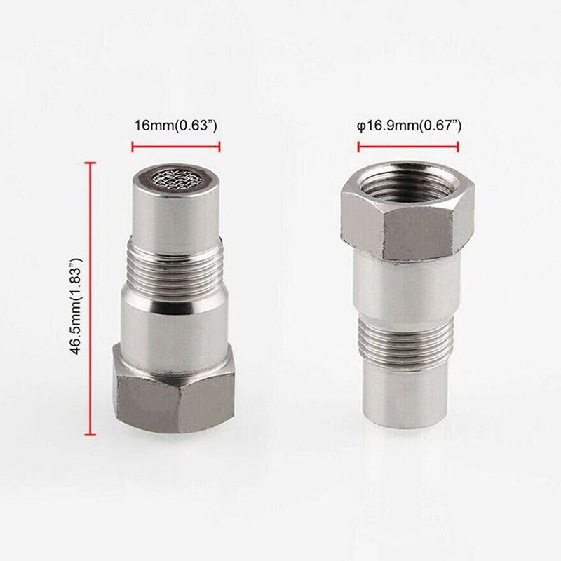 Car Oxygen O2 Sensor Adapter CEL Fix Check Engine Light Eliminator M18*1.5 Extender Adapter Fitting Eliminator Test Pipe