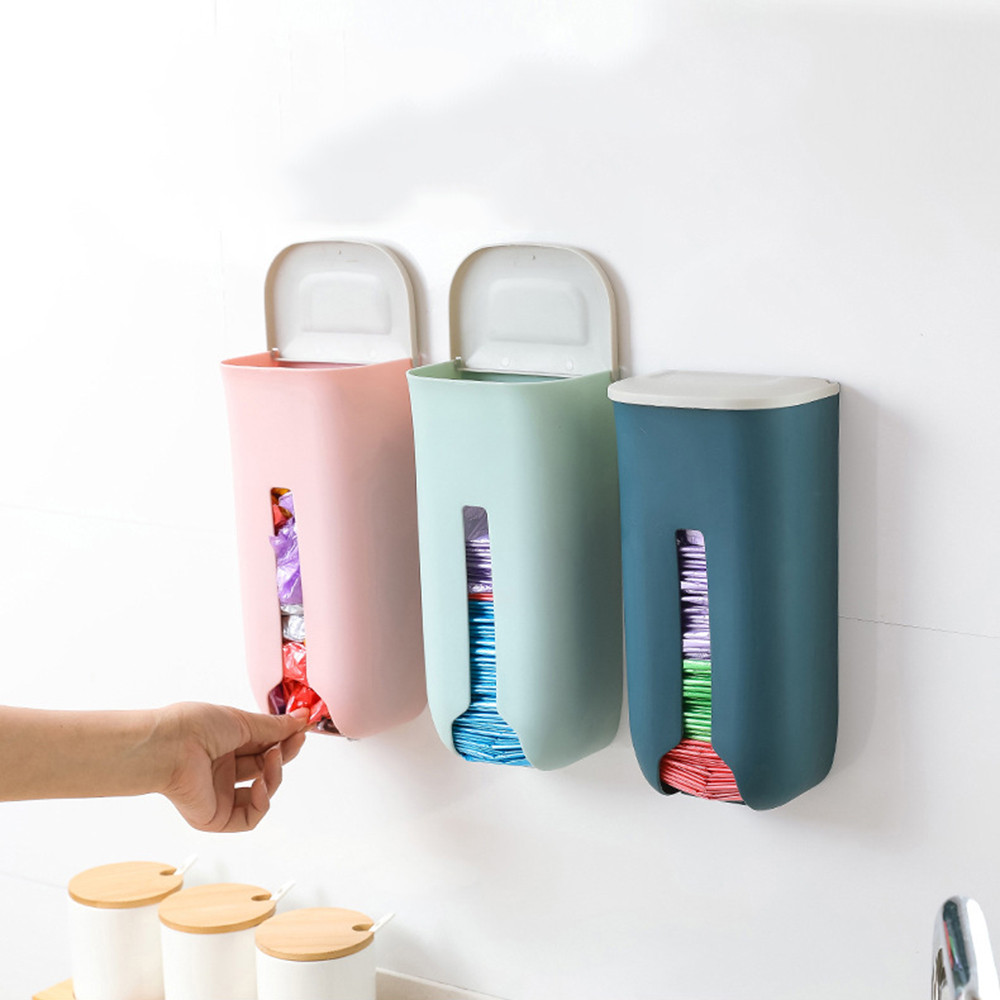 Organizer robić kuchni przenośny śmieci torba schowek przyjazne dla środowiska plastikowa torba na śmieci pojemnik ścienne wiszące ssania kubek Organizer