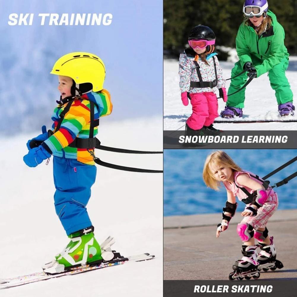 Sicherheitsgurt für kinder beim skifahren, snowboarden, skaten und training, schultergurt, schutzgurt für ski und fahrrad