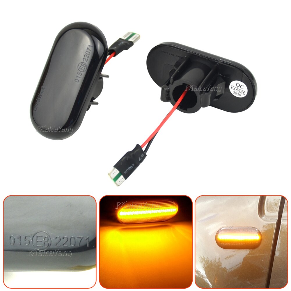 Sequential Flashing LED Turn Signal Side Marker Light For Dacia Duster Dokker Lodgy Renault Megane 1 Clio1 2 KANGOO ESPACE Smart