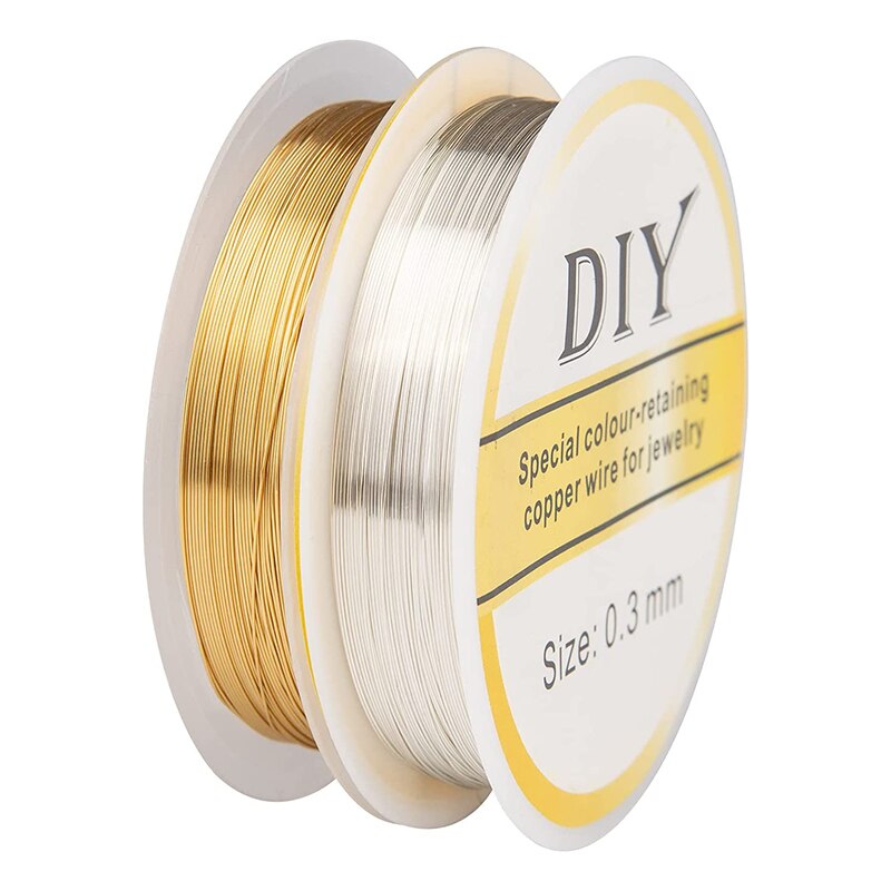 0.3Mm 20M Koperdraad Art Kralen Draad Voor Armband Ketting Sieraden Cord String Diy Kleurvast Kralen Accessoires Craft maken