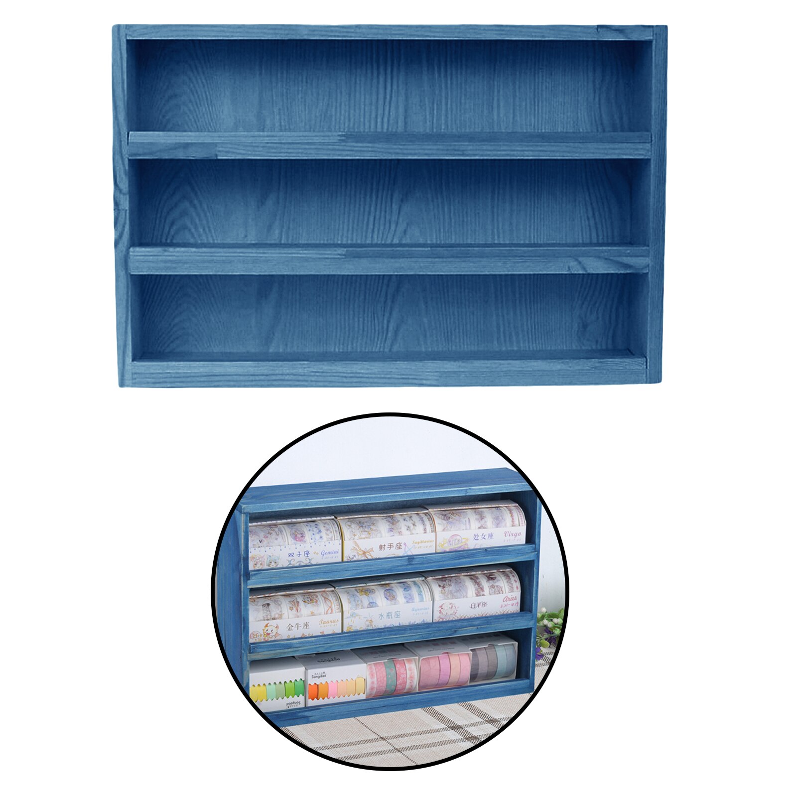 Desktop Storage Rack Tabletop Pile File Holder Tidy Display Stationary Organizer