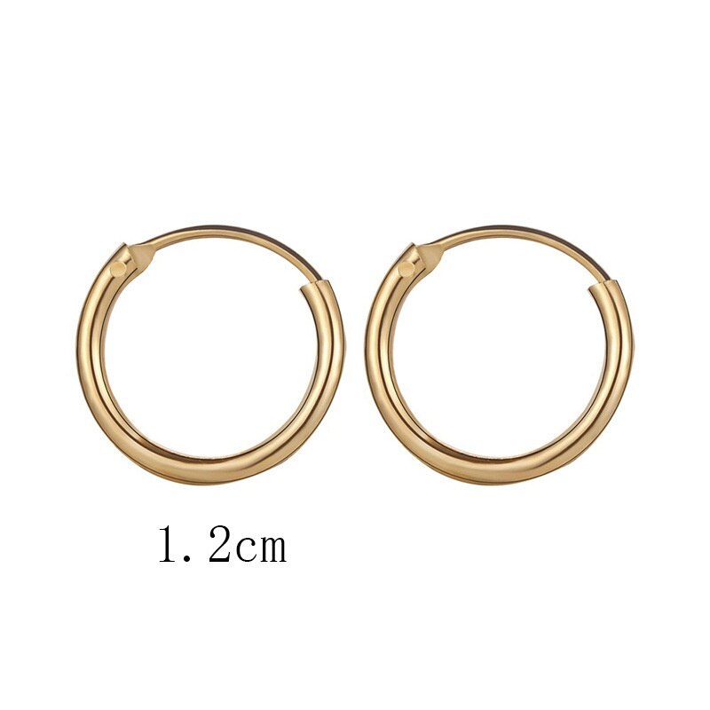 2021 New Vintage Rose Gold Ladies multi-ciondolanti piccoli orecchini a cerchio gioielli Steampunk orecchini a Clip regali: EAL3-2