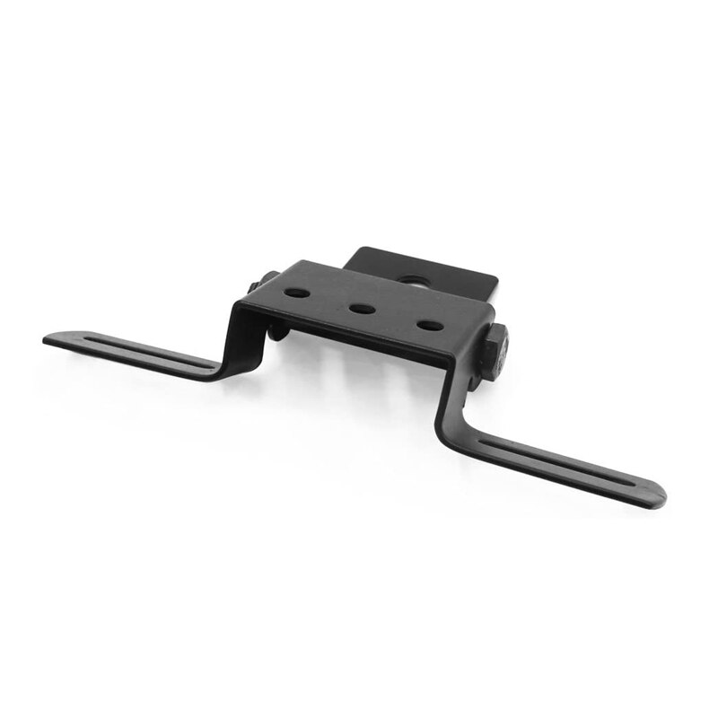Marco para matrícula plegable ajustable Universal para motocicleta (Blcak)
