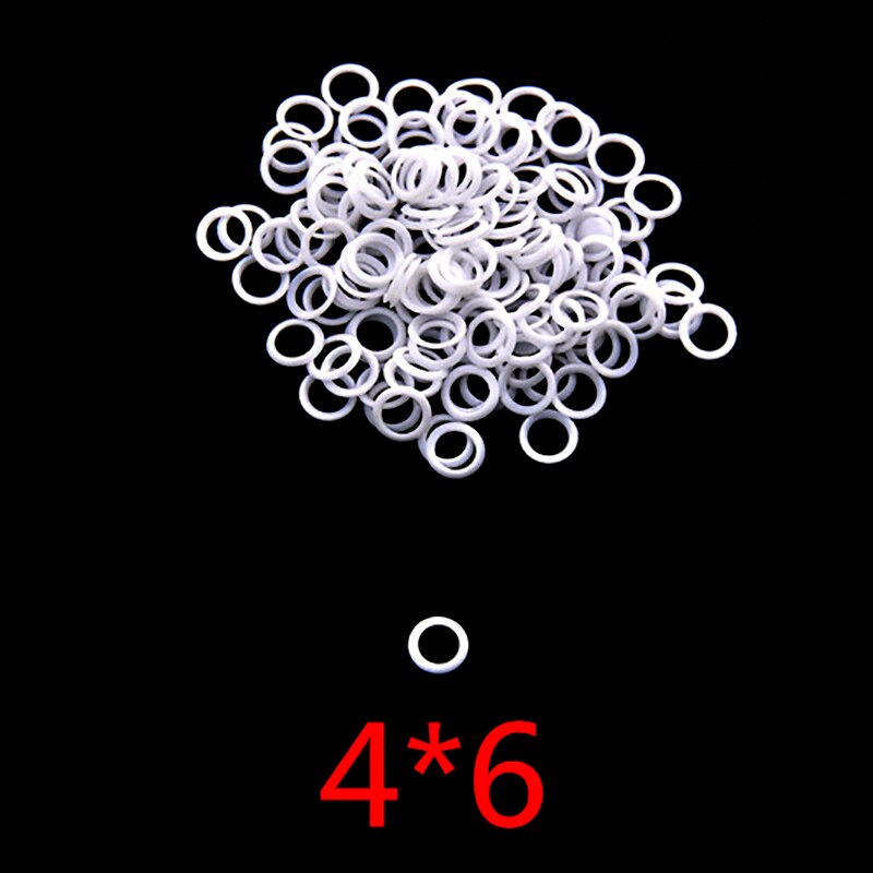 500 stuks/partij Kapperschaar Accessoire Nylon Ringen maat 4*6mm Nylon pakking onderdelen