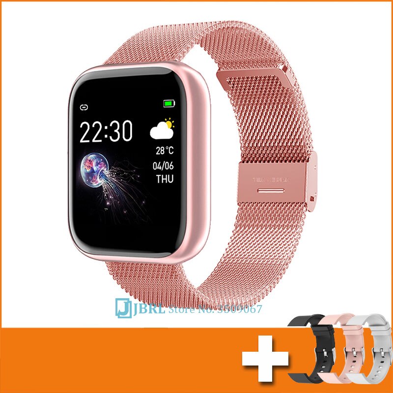 Digitalt børneur børneure til piger drenge armbåndsur børn studerende sport bluetooth ur elektronisk armbåndsur timer: Stål tilføje rem 6