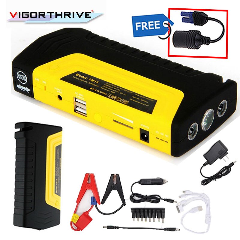 Super Function Petrol&amp;Diesel 12V Car Power Bank Mini Car Jump Starter Mobile Power Charger