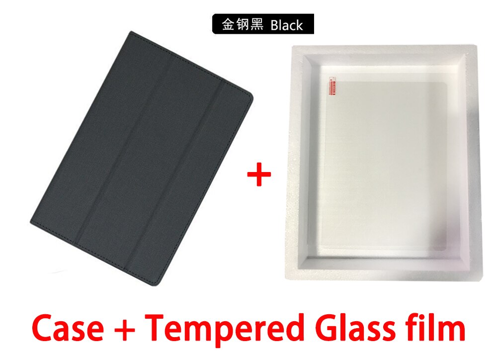 Coque pour tablette CHUWI Hipad Plus 11 pouces, housse de protection: black and glass film