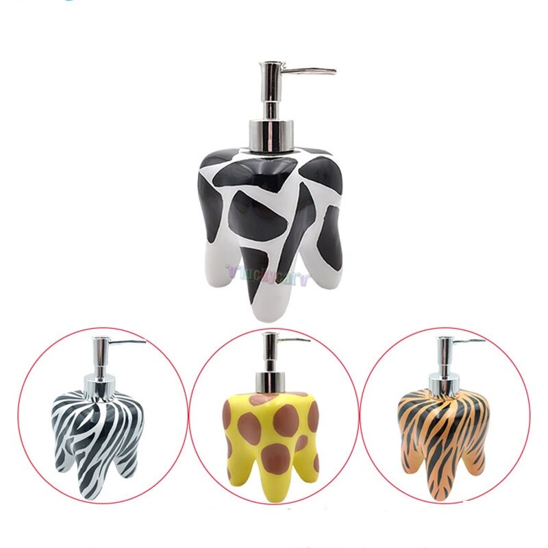 Botella higiénica de manos con forma de diente para decoración Dental, botella de loción para decoración Dental y de oficina, 1 Uds.