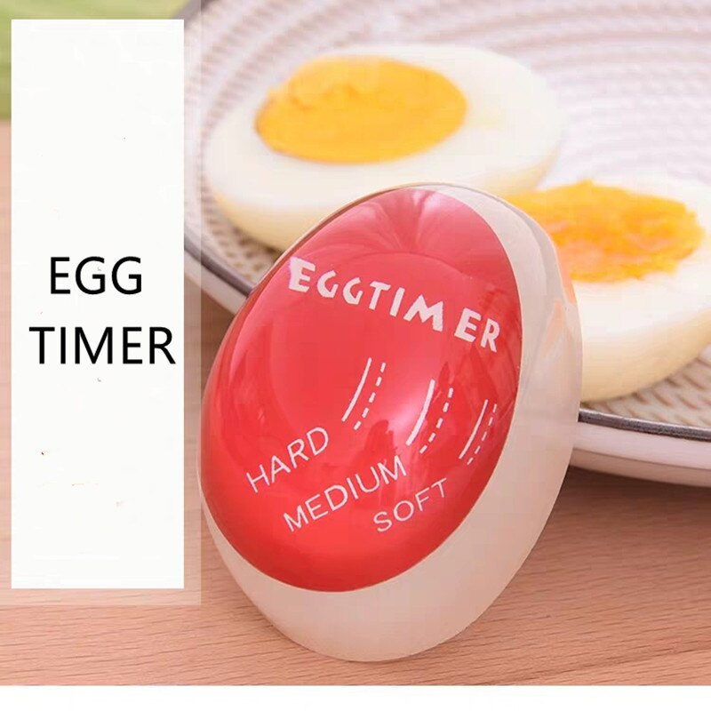 Colour Changing Egg Timer Kitchen Supplies Egg Perfect Eggs Cooking Kitchen Eco-Friendly Resin Egg Timer Red timer tools: Default Title