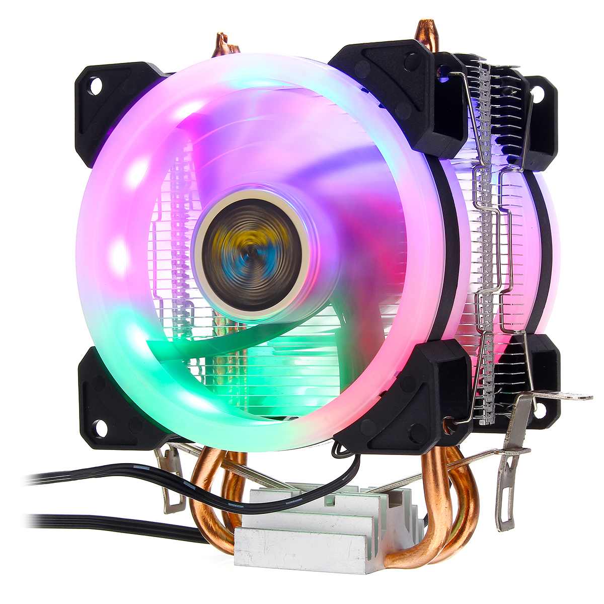 CPU Cooler Fan Heatsink 2/4/6 Copper Heatpipe 3/4Pin RGB Fan Cooler For Intel 775/1150/1151/1155/1156/1366 and AMD All Platforms