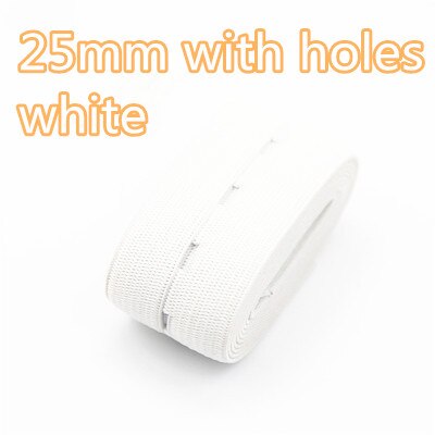 DIY Nähzubehör 15mm 20mm 25mm 30mm Knopfloch Gummiband Weiß Schwarz Knopfloch Hosen Taille verstellbar 1/5 Meter: Zimt / 15mm