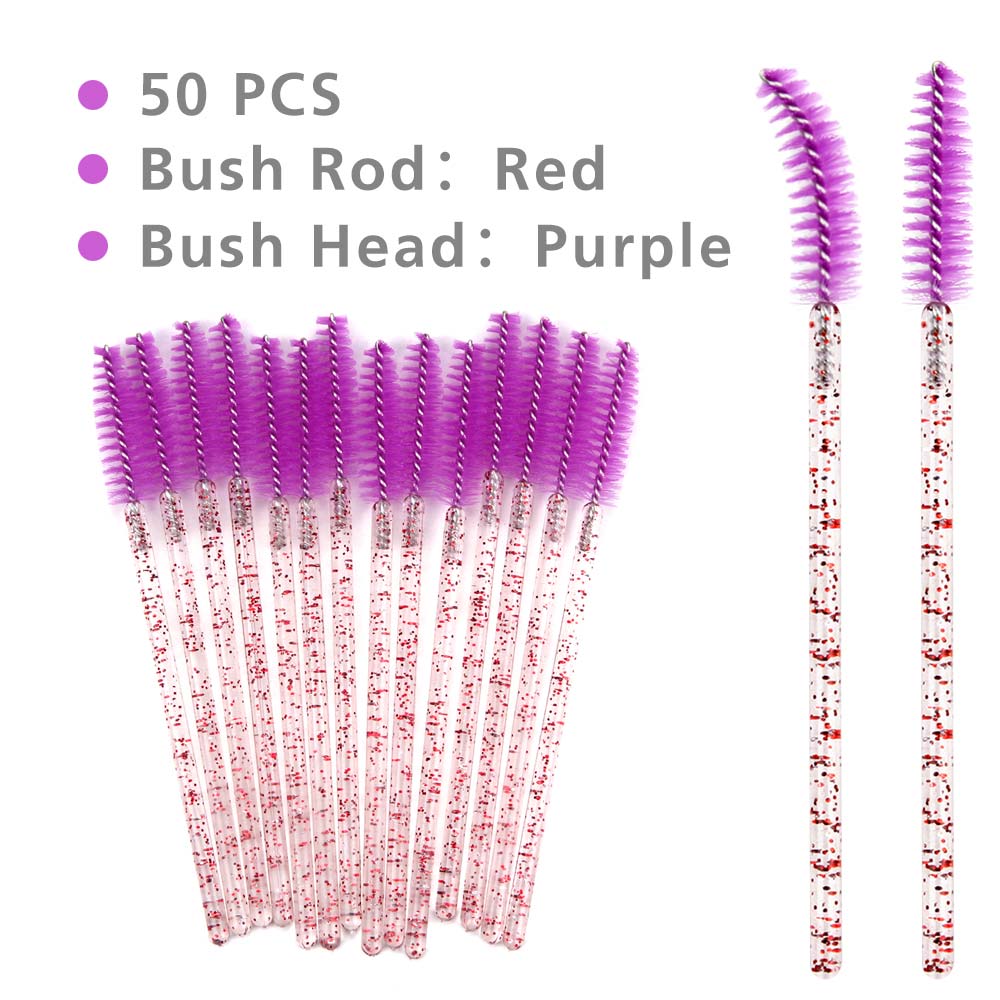50Pcs Disposable Makeup Brushes Mascara Wands Applicator Eye Lashes Cosmetic Brushes Eyebrow Spoolers Comb Brow Brush Tools: 50pcs 14