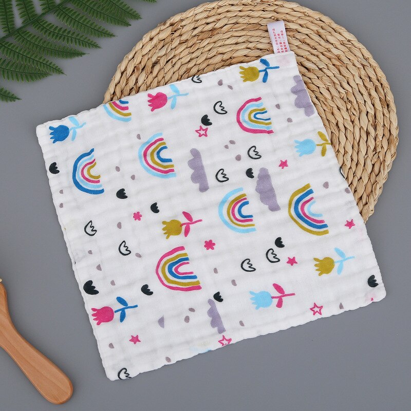 Serviette absorbante pour bébé, mouchoir pour -né, 1 pièce: Rainbow