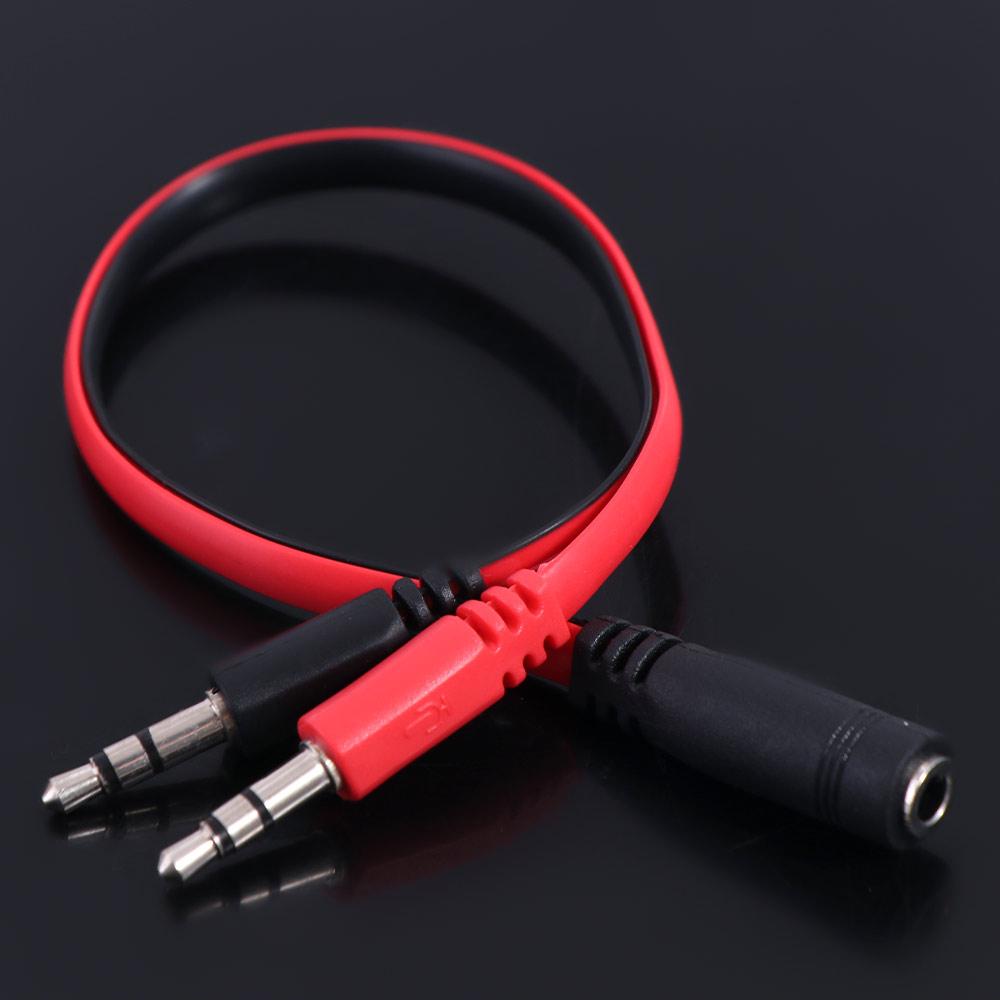1 Man Naar 2 Vrouwelijke 3.5 Jack Audio Splitter Kabel 1 Vrouw Naar 2 Mannelijke Adapter Snoer Stereo PVC voor hoofdtelefoon/Oortelefoon/Computer/