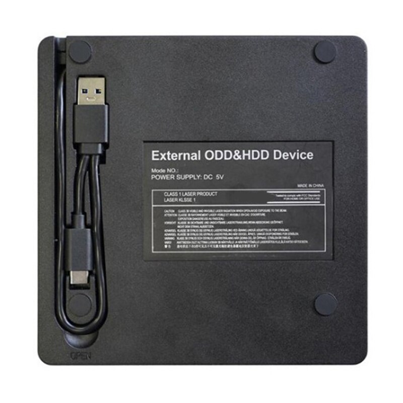 Externe Cd Dvd Drive Usb 3.0 Type-C Optische Drive Draagbare Dvd Rw Cd Brander Speler Voor Mac Os windows Laptop Pc