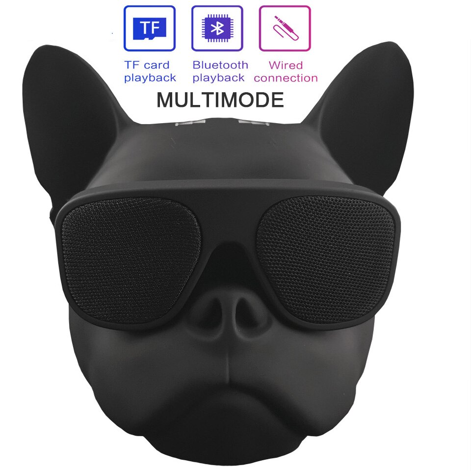 Haut-parleurs sans fil Bluetooth Portable, grande Version, tête de mort, chien, chat, caisson de basses 360 °, stéréo, Super basses, carte TF, lecteur de musique