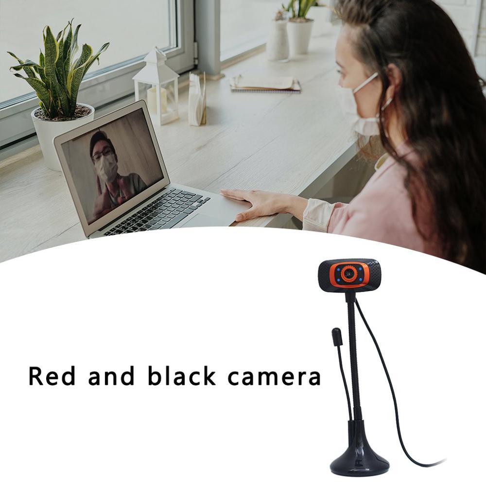 Webcam Camera Met Microfoon Voor Desktop Laptop Pc Computer Usb 2.0 Drive-Gratis Onderwijs Live Video Cam Tablet Draaibaar