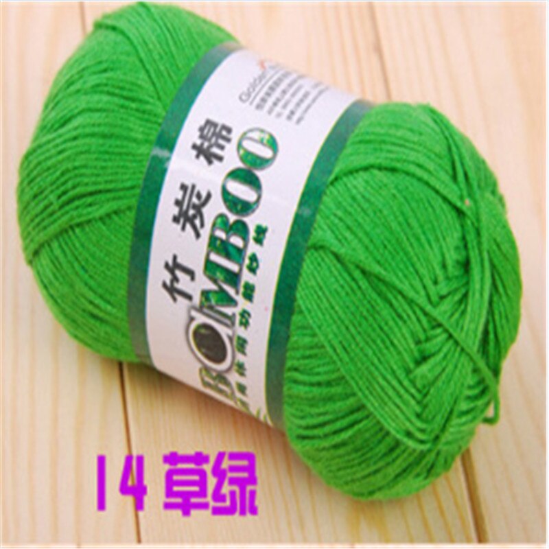 Top kin-friendly Knitting Yarn Natural Bamboo Soft Yarn Cotton Yarn 10 piece per lot: 14