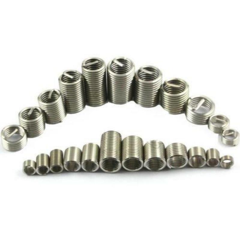 Insertos roscados de acero inoxidable, M3 M4 M5 M6 M8 M10 M12 de reparación, manga de tornillo de alambre, 10/50 Uds.