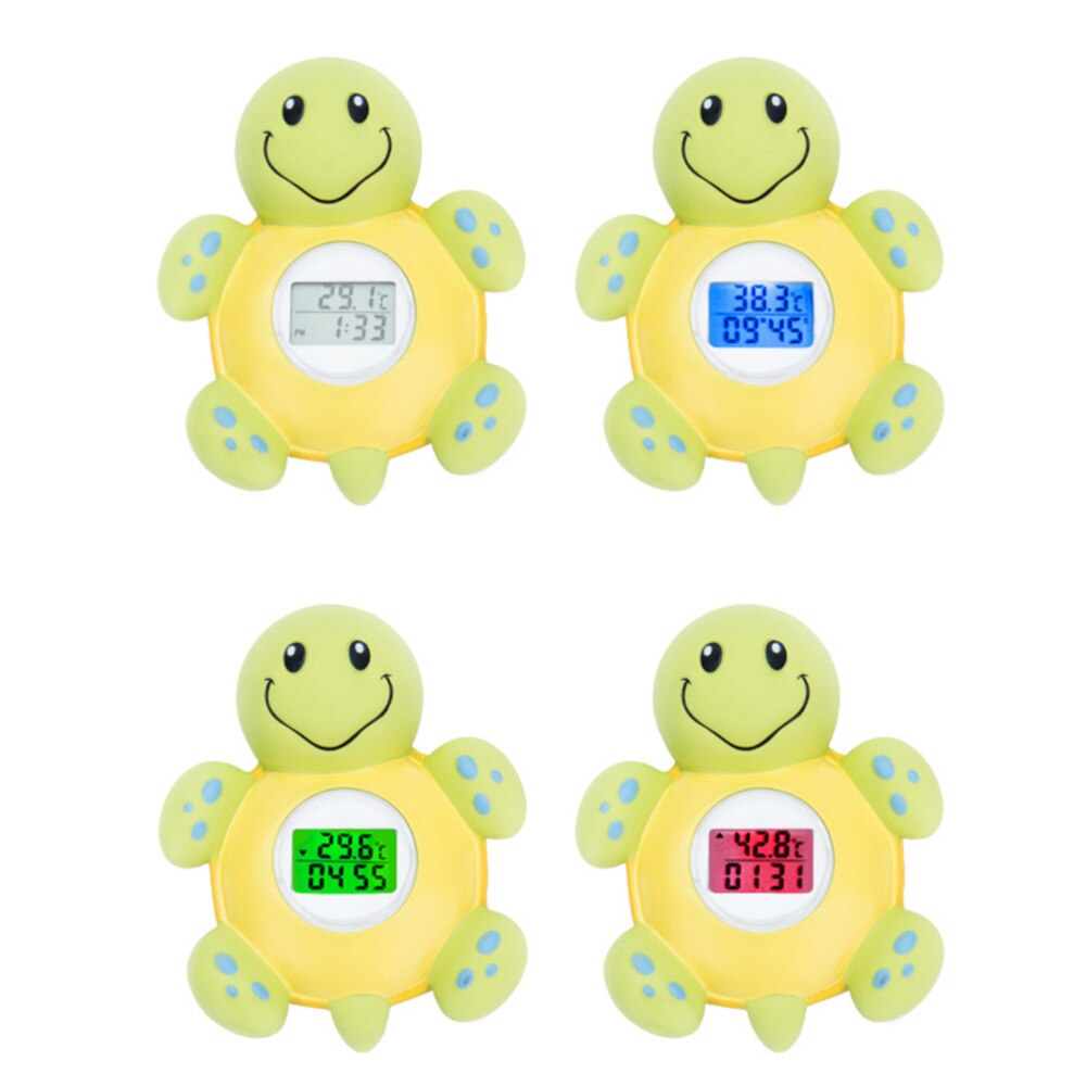 1PC Cartoon Electronic Water Thermometer Multi-Purpose Water Thermometer Alarm Adorable Turtle Bathing Toy Funny Turtle Color Ch