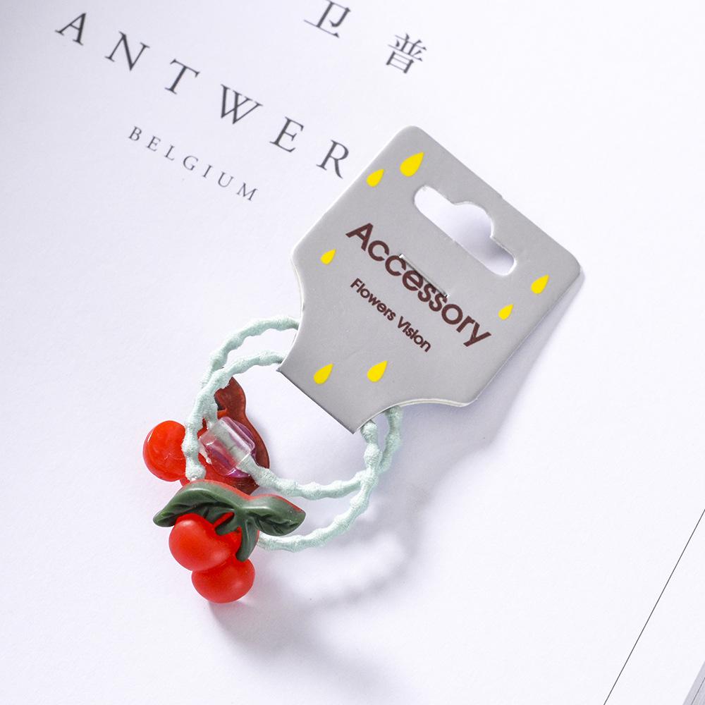 ¡Novedad de ! 2 bandas elásticas para el pelo de frutas y verduras, accesorios para el pelo de la serie para niñas y niños, tocados: J cherry