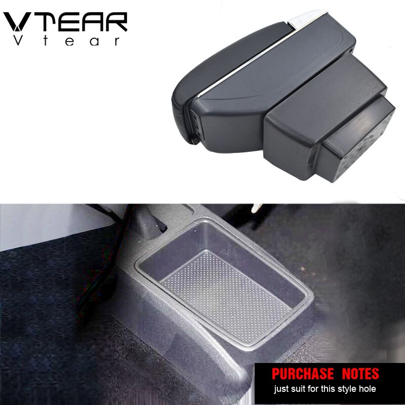 Vtear Für Skoda Fabia Auto armlehne leder Arm Rest usb-schnittstelle lagerung Kasten Styling center konsole zubehör dekoration