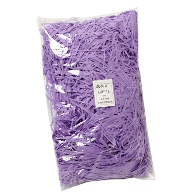 Cajas de papel arrugado de rafia, Material de relleno de caja de DIY, decoración del hogar, 10g/20g: Verde claro / 9x14 cm