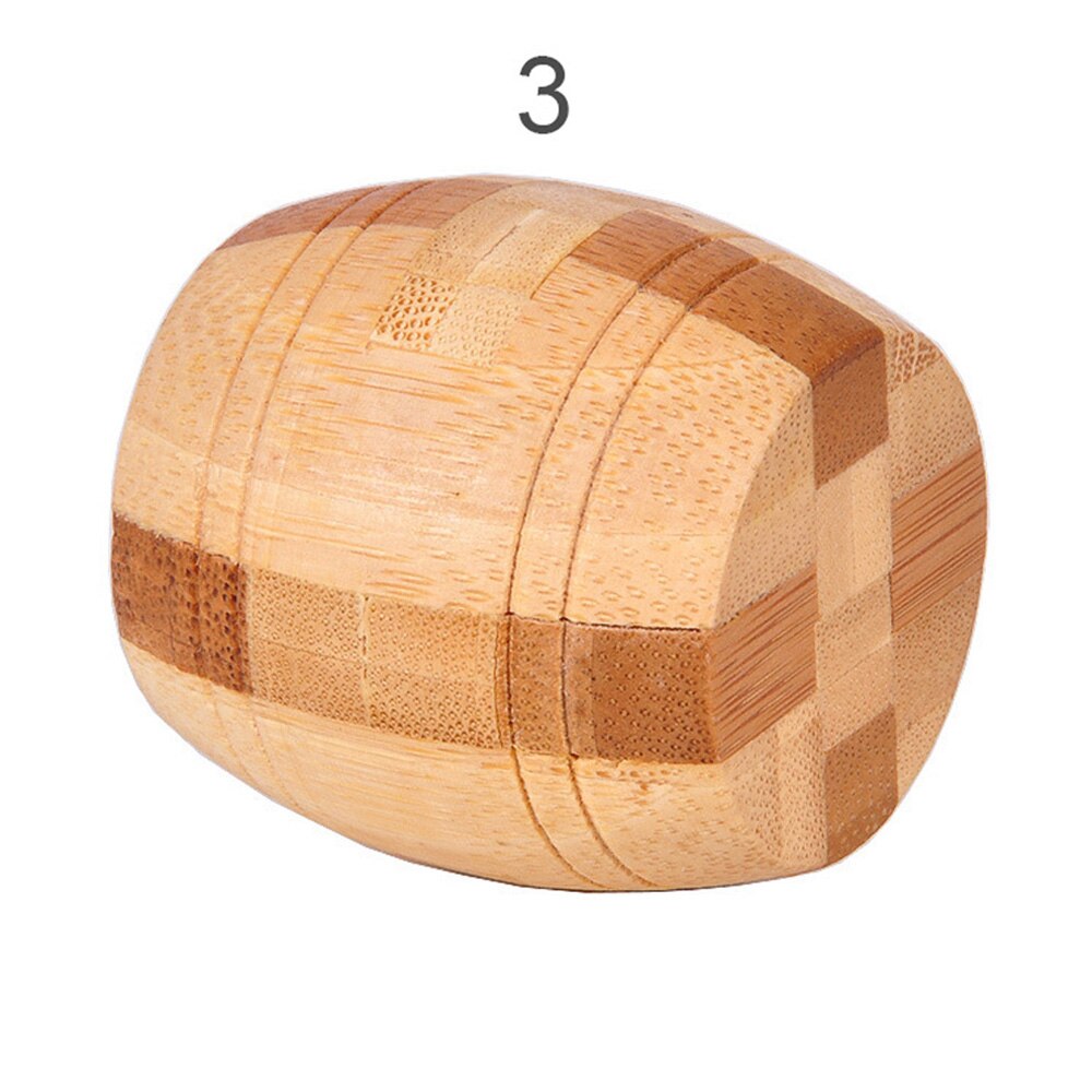 3D Wooden Interlocking Burr IQ Brain Teaser Kong Ming Lock Puzzles Game Toy Small Size For Adults Kids: 3