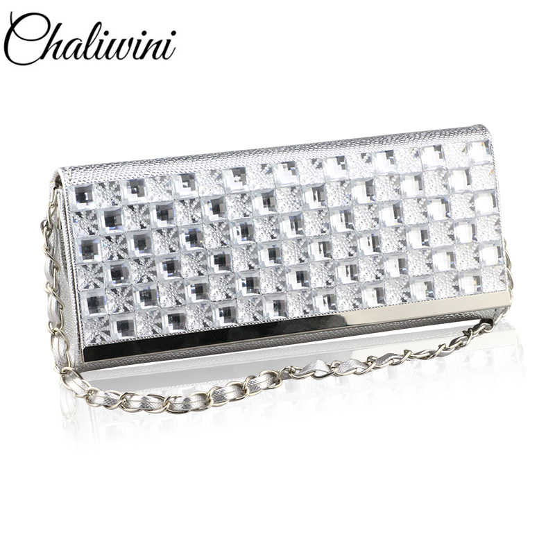 Damen diamant bling Abend Taschen Strass Große Kapazität Handtasche Abendessen Tasche Kette Schräg Luxus Bankett Schild Kupplung Party Kleid