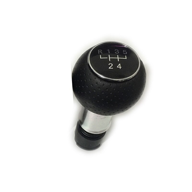 Para Skoda Octavia A5 MK2 1Z5 sedán y Combi 2004, 2005, 2006, 2007, , 5 velocidad perilla de caja de cambios con Bota de cuero: 5 speed knob