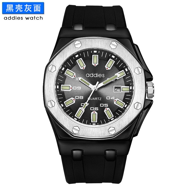Aidis Heren Horloge Lichtgevende Waterdicht Business Ap Horloge Heren Horloges: Black Shell gray