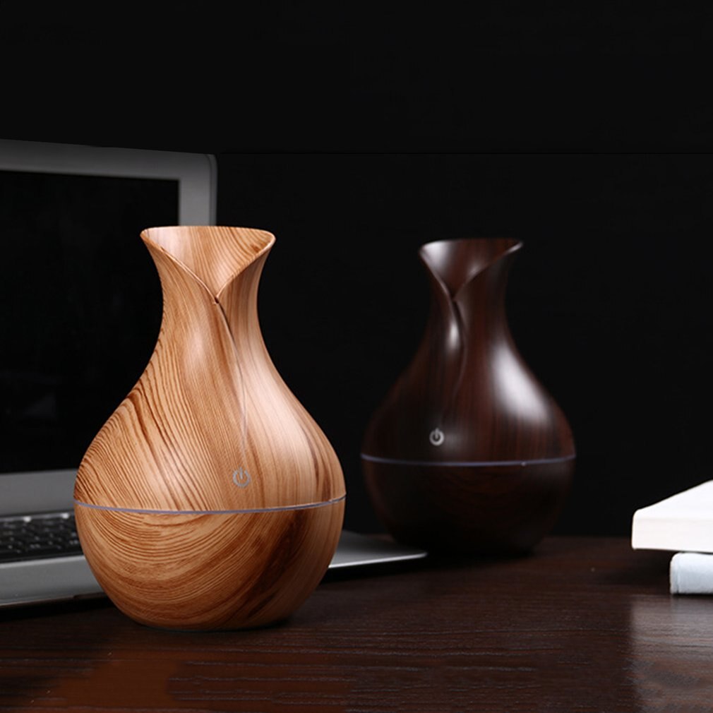 USB Luftbefeuchter Mit Aroma-Diffusor - 260ml Tragbar Mit Nachtlicht Rosa