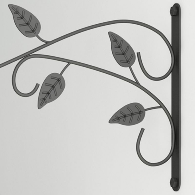 Wrought Iron Wall Mounted Hanging Basket Hook Plant Flower Pot Hanger Decoration