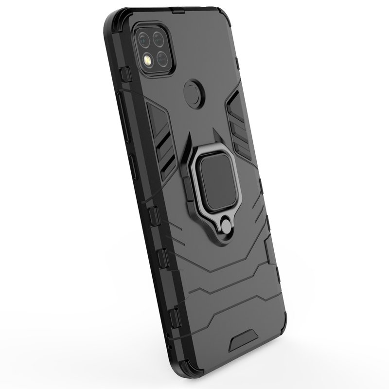 Xiaomi Redmi 9C Case Armor With Finger Ring kickstand Anti-Fall Protection Back Cover For XiaoMi Poco X3 NFC Redmi 9C Phone Case