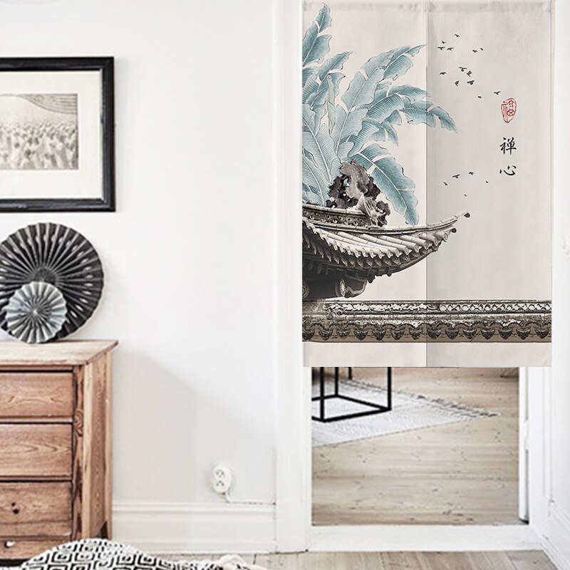 Chinese Deur Gordijn Slaapkamer Badkamer Gordijn Huishouden Keuken Partitie Gordijn Feng Shui Gordijn