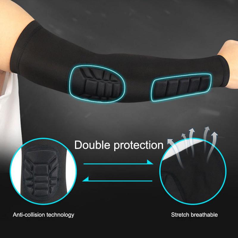 Unisex Sleeve Honeycomb Elbow pads Crashproof Football Basketball Shooting Arm Sleeve Elbow Support Safety Protection 8