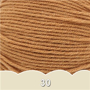 1 bal x 50g DK Baby Wol Garen 4ply Gekamd melk katoen hand breien Haak Garen: 30