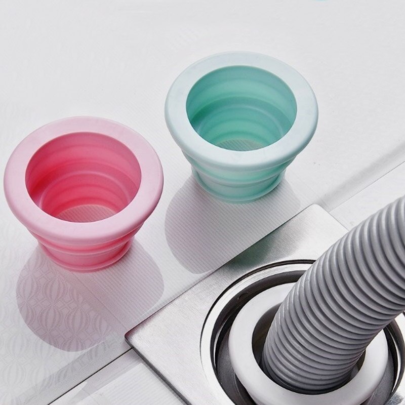 Wasourlf deodorant deodorizer pad rund silikone ring til 4cm 5cm rør rør badeværelse toilet afløb kloak dræning vand