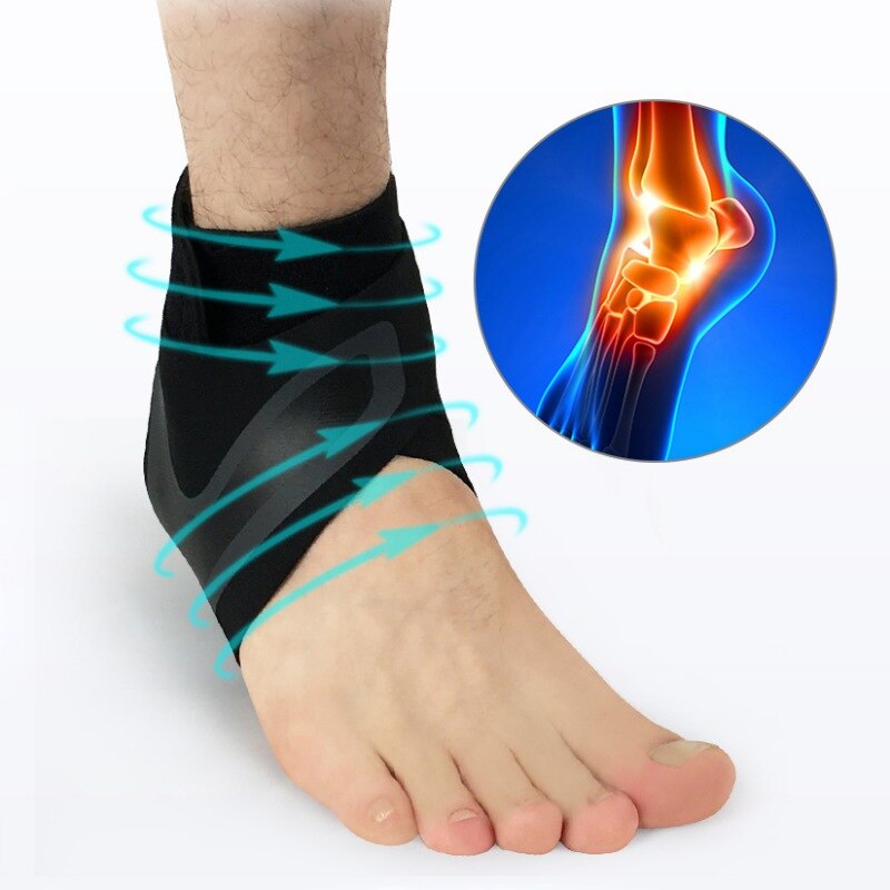 Ankle Support Socks Lightweight Breathable Compression Anti Sprain Left / Right Feet Sleeve Heel Cover Protective Wrap