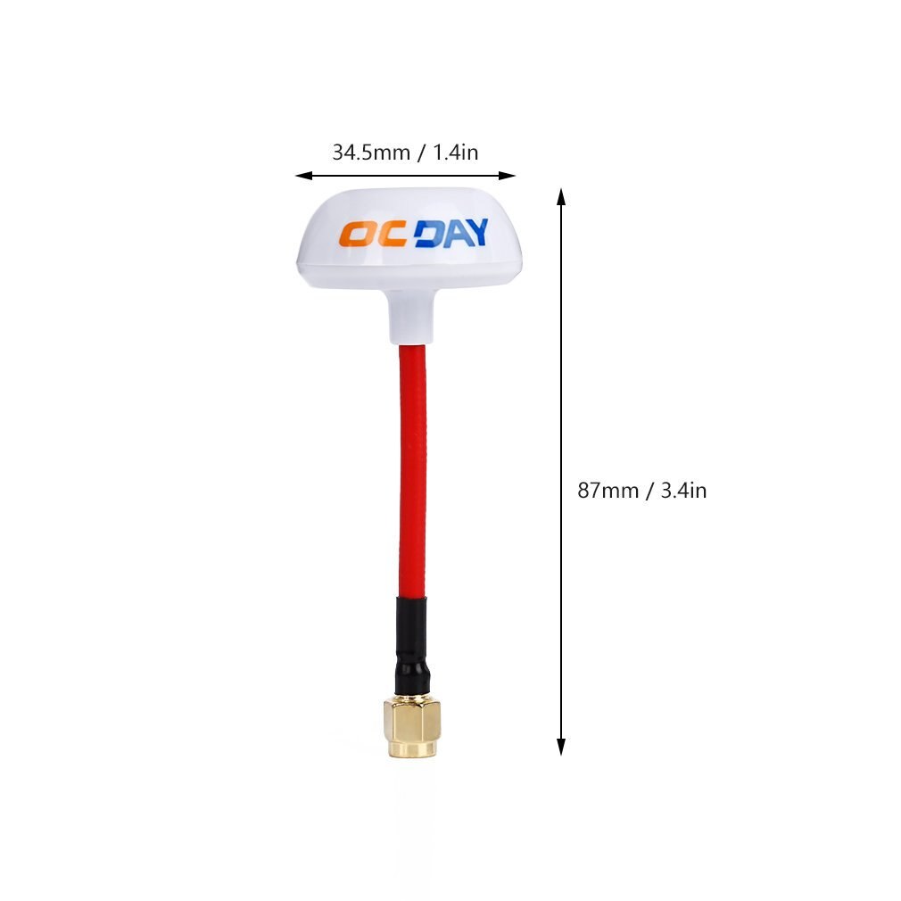 OCDAY okólnik spolaryzowana antena 5.8GHz RP-SMA (otwór wewnętrzny) dla mini Quad ZMR250 znakomicie zaprojektowany trwały wspaniały