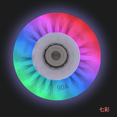 80mm 90A Skateboard Flashing Roller LED Light Roller Inline Sliding Skating Flash PU Roller Skate Wheels Rollerblade Accessories: Pink