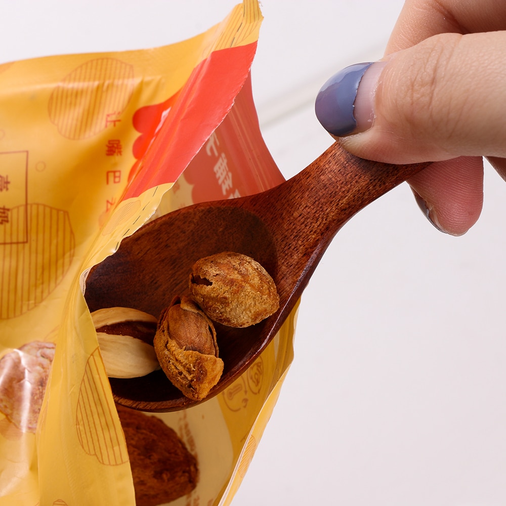 1Pc/2pcs Mini Natural Wooden Spoon Scoop Flatware Tea Honey Coffee Condiment Salt Sugar Spoon Cooking Tools Kitchen Gadgets