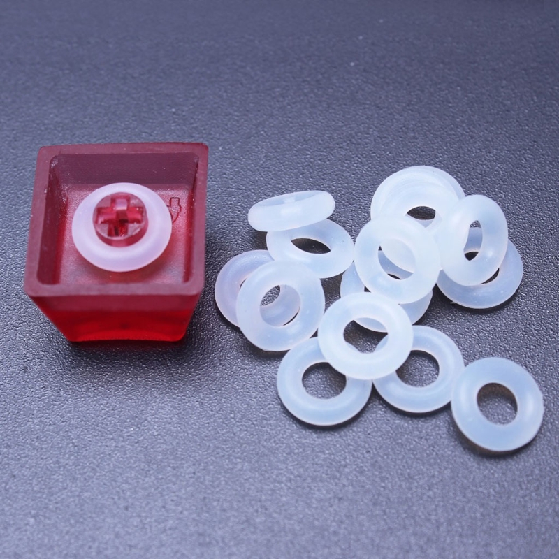 120 Stück weiße Tasten kappen Gummi-O-Ring-Schalter Schall dämpfer für Kirsche MX-Tastatur dämpfer für Schlüssel kappe O-Ring Ersatzteil