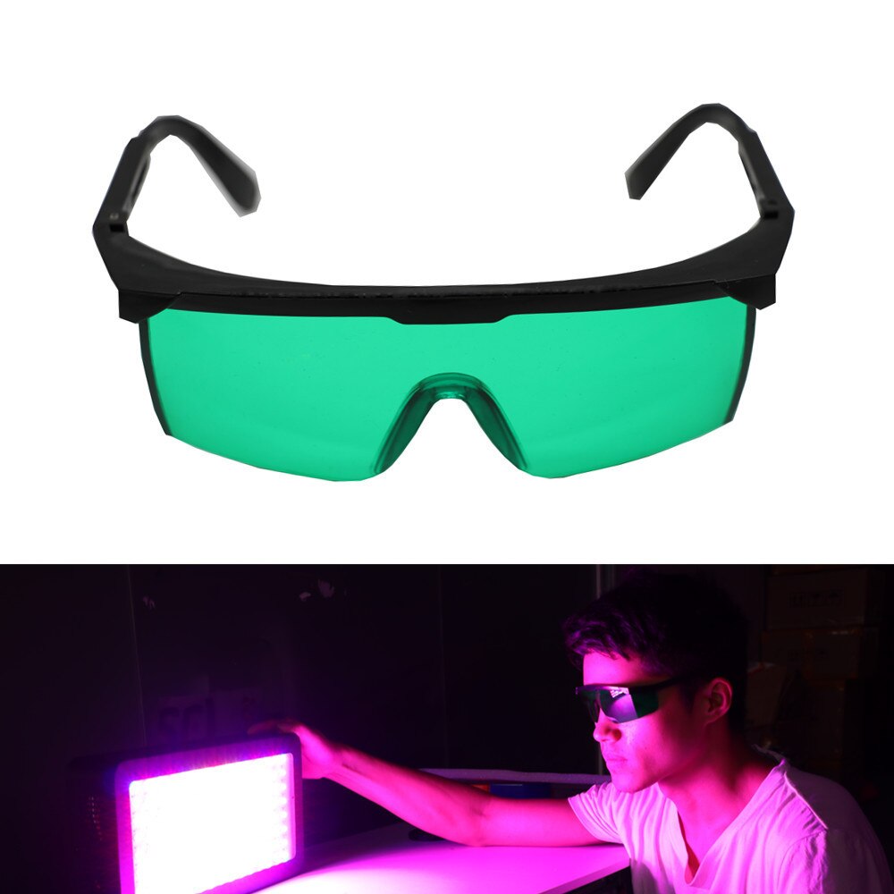LED Grow Light Room Glasses UV Polarizing Goggles for Grow Tent Greenhouse Hydroponics Plant Eye Protect Glasses: Light Grey