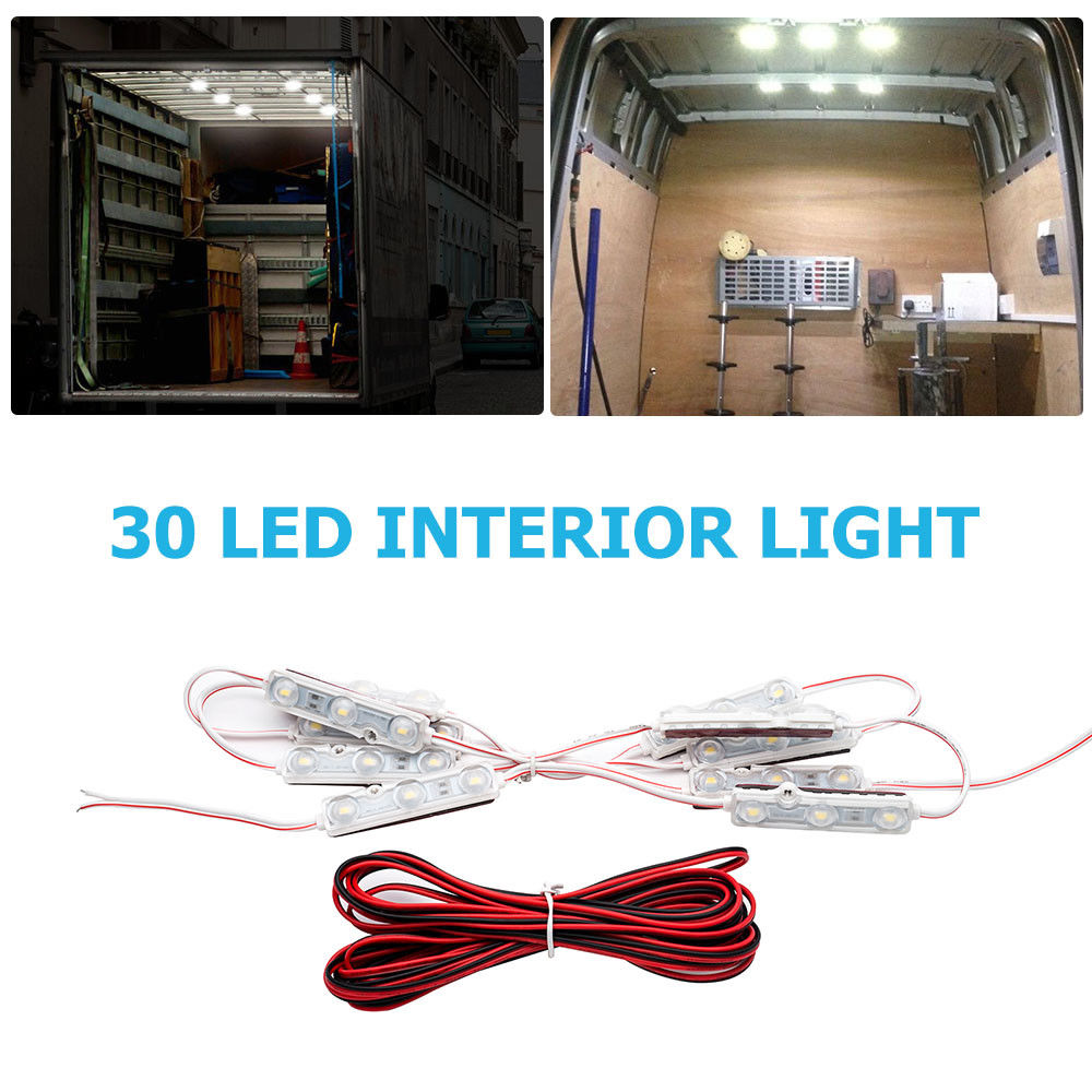 12 V 30 Interieur LED Super Helder Wit Licht Kit Upgrade Pakket Kit voor Van Camper Caravan Boot Auto Wit licht